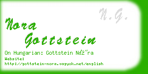 nora gottstein business card